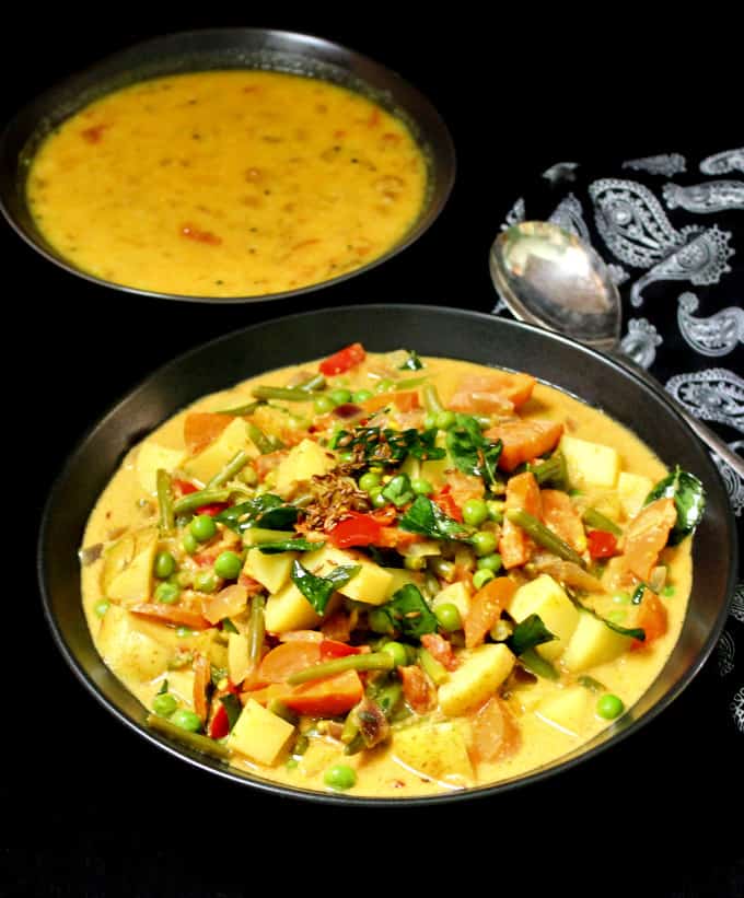Vegetable Korma, a mixed vegetable curry