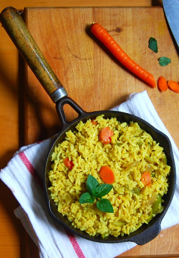 Indian-Style 15-Minute Vegetable Fried Rice