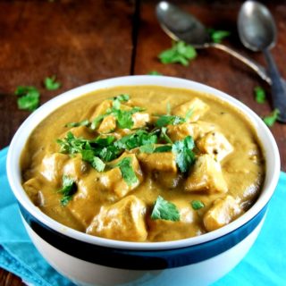 Blender Tofu Curry, vegan and gluten-free