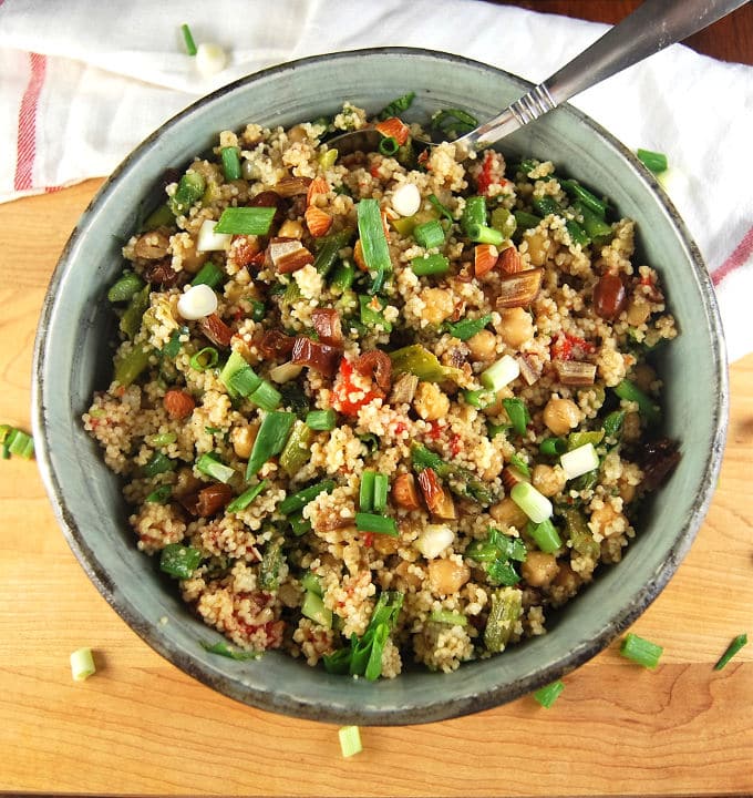 Moroccan Couscous Salad with Spring Vegetables