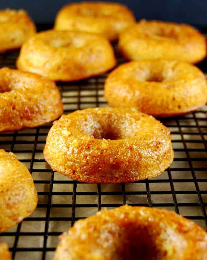 Baked Apple Pie Donuts, whole wheat