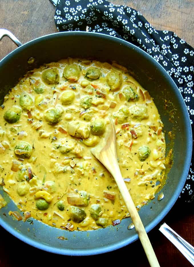 Easy Brussels Sprouts Stew • Holy Cow! Vegan Recipes