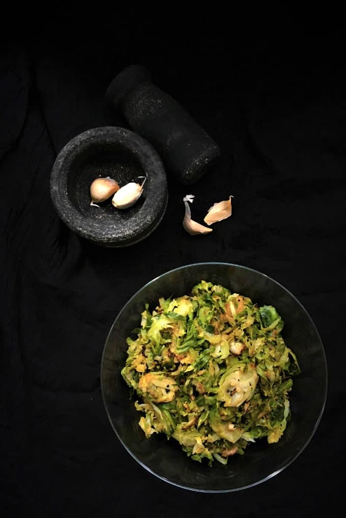 Brussels sprouts stir-fry