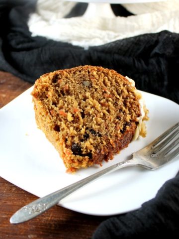 Carrot Bundt Cake with Cashew Cream Frosting