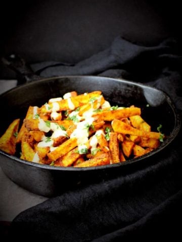 Baked plantain fries