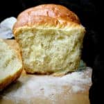 In this delicious, tender vegan olive oil brioche, aquafaba stands in for the eggs. The texture is light, feathery, and with a tight crumb, exactly the way a brioche is meant to be. #vegan, #brioche, #frenchbread | HolyCowVegan.net