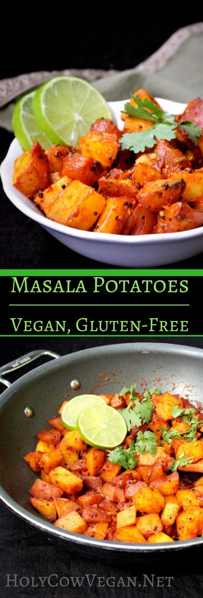 Masala Potatoes, 30-minute recipe, vegan, soy-free, nut-free and gluten-free - holycowvegan.net
