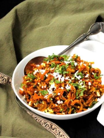 Golden Beet and Carrot Slaw, Indian Style - holycowvegan.net
