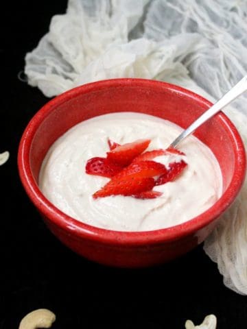 Vegan Cultured Cashew Yogurt - holycowvegan.net