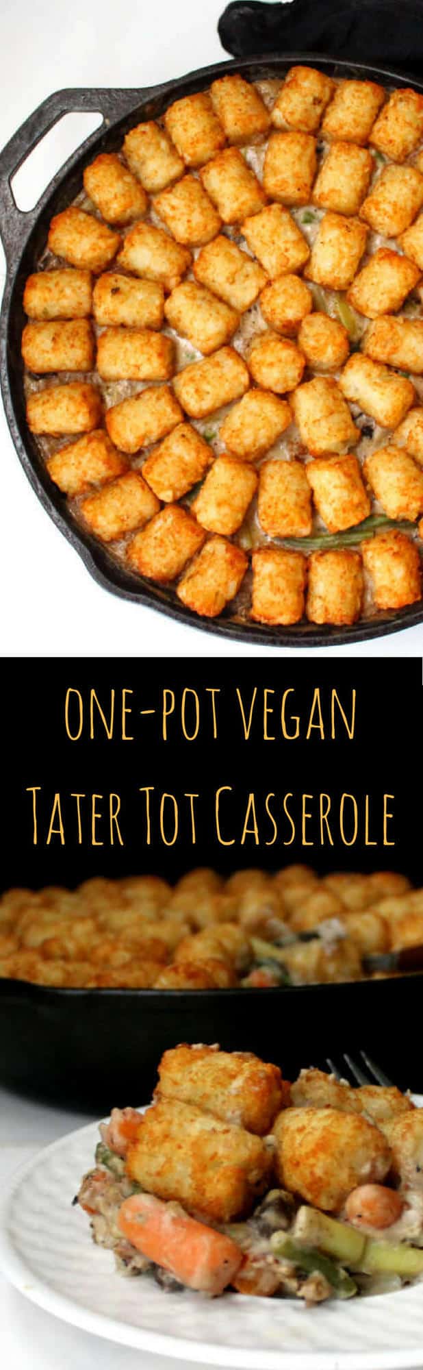 One-Pot Vegan Tater Tot Casserole - HolyCowVegan.net