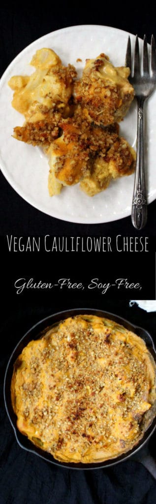 Vegan Cauliflower Cheese #vegan #glutenfree #soyfree #gratin #cassrerole. HolyCowVegan.net