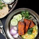Oven Blackened Tandoori Tofu #vegan #tandoori #indian #tofu - HolyCowVegan.net