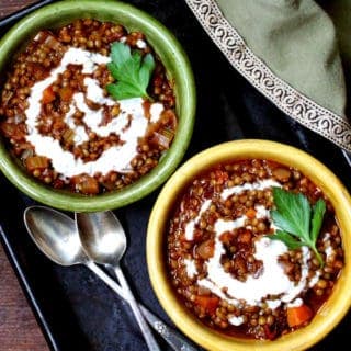 Creamy lentils with ancho #vegan #glutenfree #soyfree #lentils - HolyCowVegan.net