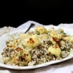 Roasted Cauliflower Couscous with Lentils and Mint #vegan #springrecipes #nutfree #soyfree #healthy HolyCowVegan.net