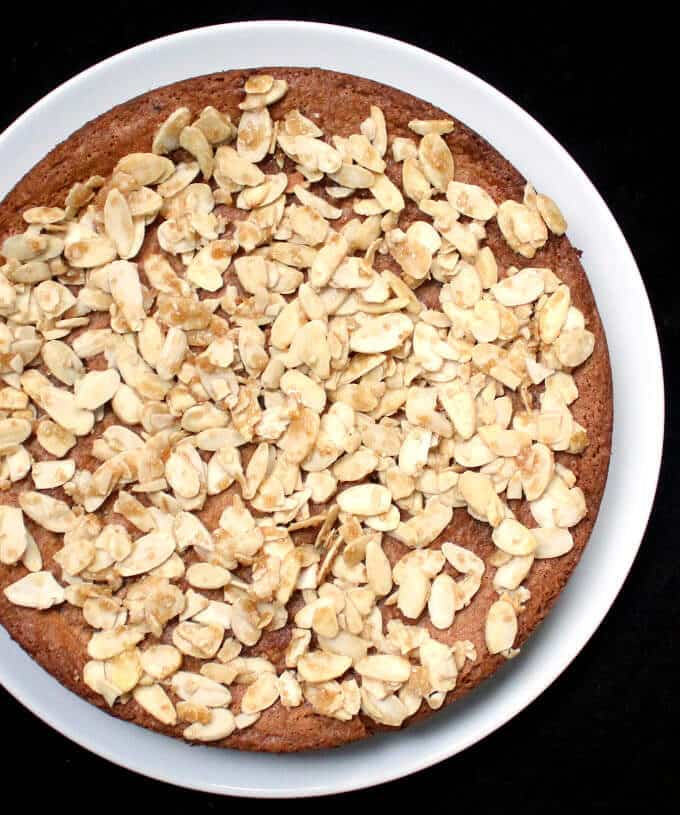 Citrusy vegan and gluten-free Almond Cake - HolyCowVegan.net