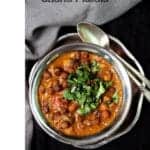 A delicious and instant Chana Masala that comes together in less time that it'd take you to pick up the phone and order takeout. #vegan #glutenfree #Indianfood #onepot HolyCowVegan.net
