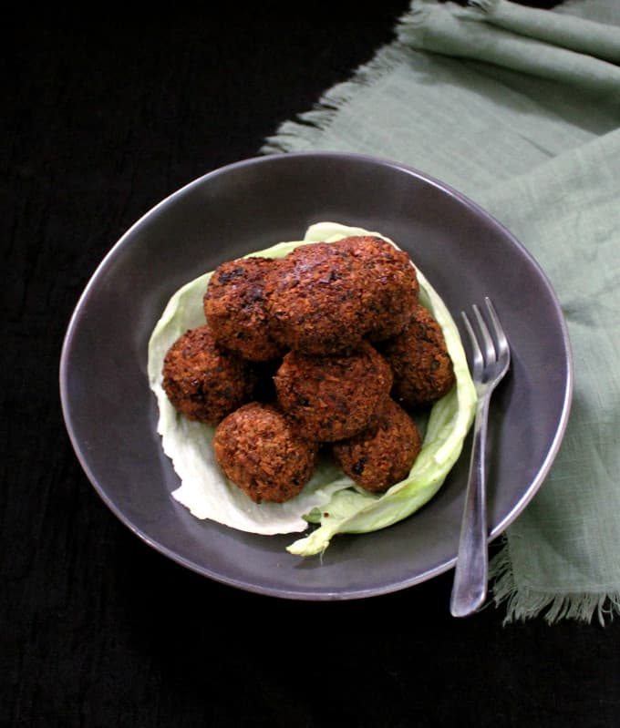 A mountain of perfectly cooked, golden falafel. 
