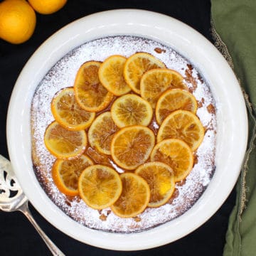 Clementine Cake on a plate