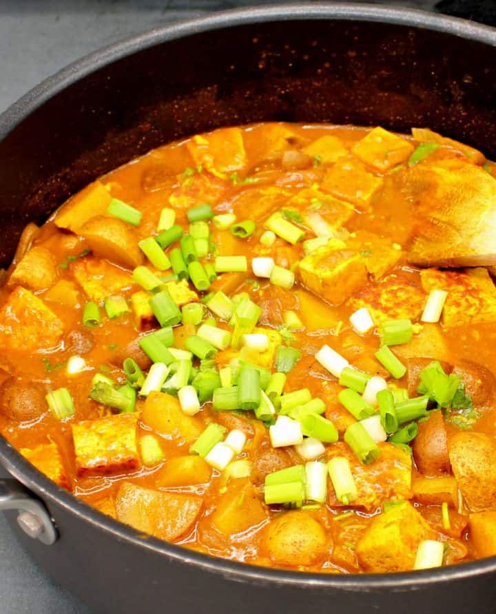 Vegan Jamaican Curry With Tofu And Potatoes Holy Cow Vegan