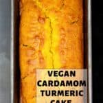 Vegan Cardamom Turmeric Cake
