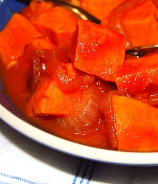 Photo of spicy braised sweet potatoes