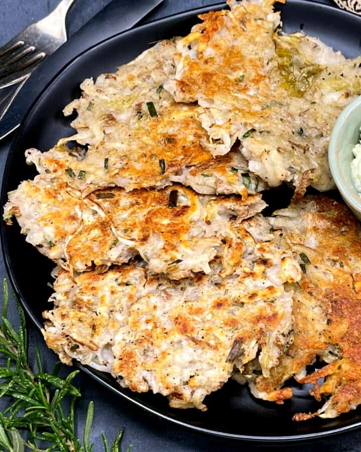 Vegan Potato Sauerkraut Pancakes Holy Cow Vegan Vegan food blog with tasty global and Indian