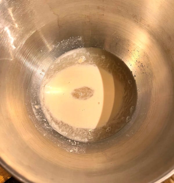 Yeast in bowl