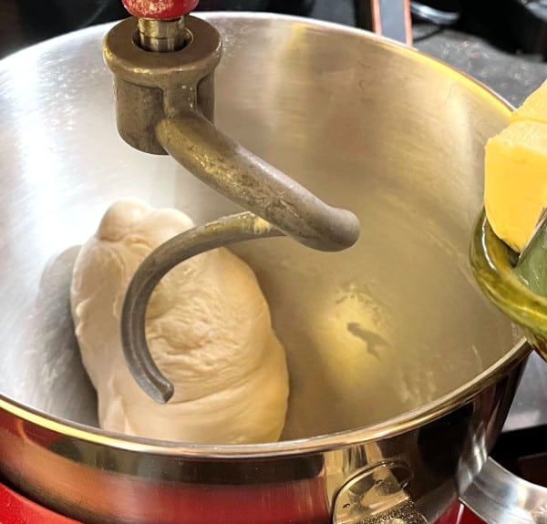 butter added to brioche dough
