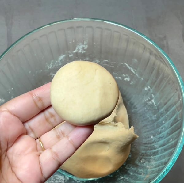A ball of dough for roti.