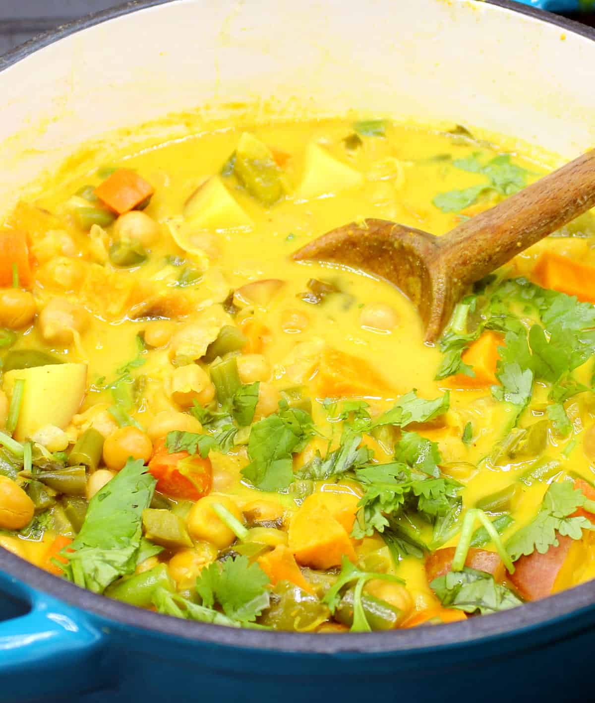 uddøde Lydighed Forud type Easy Vegetable Curry (One-pot, 30 minutes) - Holy Cow Vegan