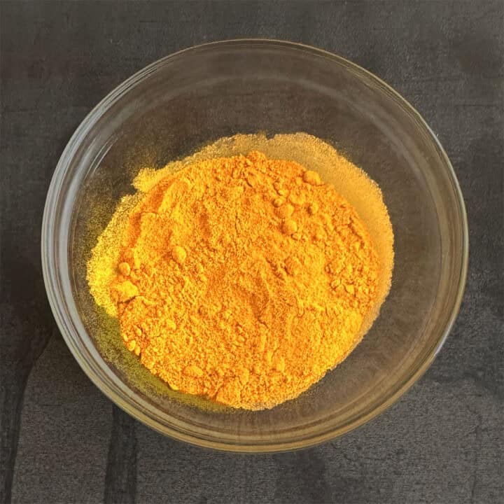 Bowl of turmeric.
