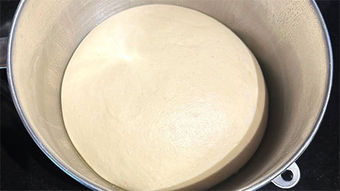 Dough after first proof.