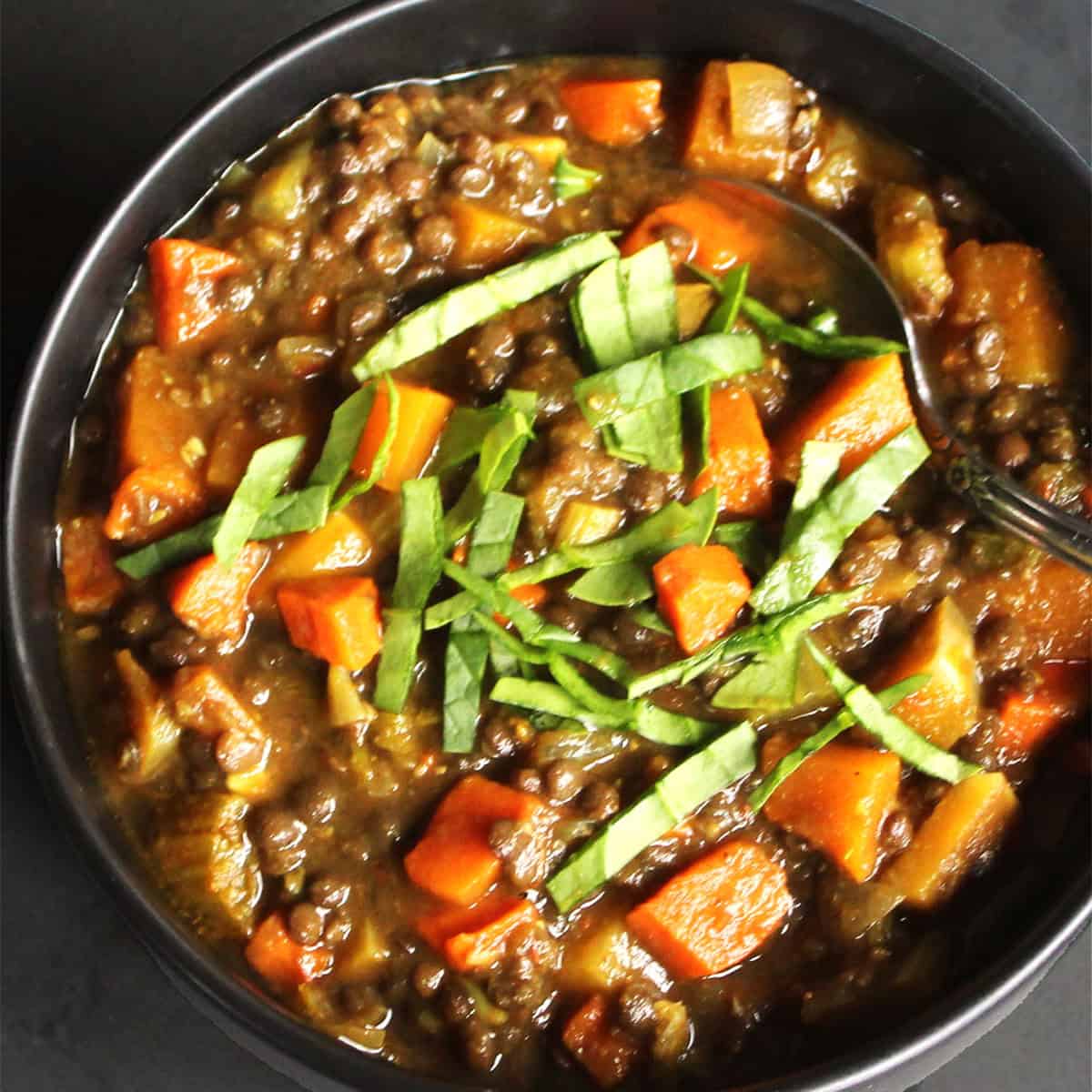Dal Soup (with Black Beluga Lentils)