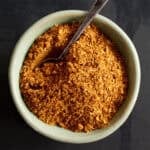Pav bhaji masala in bowl with spoon.
