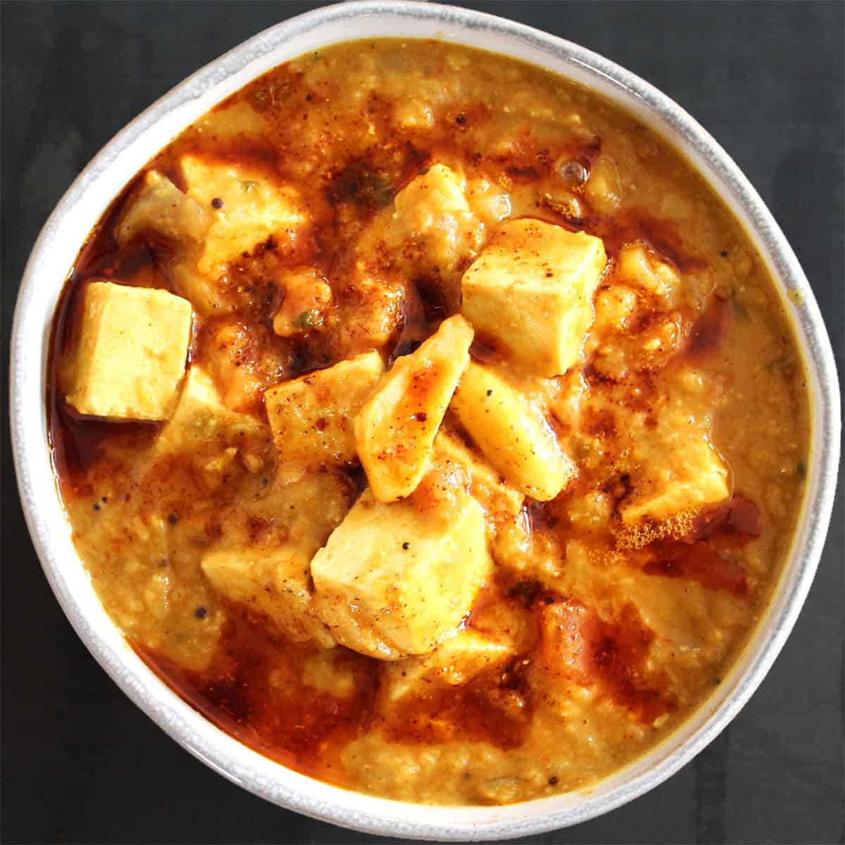 Tofu Dal Tadka (High Protein Recipe)